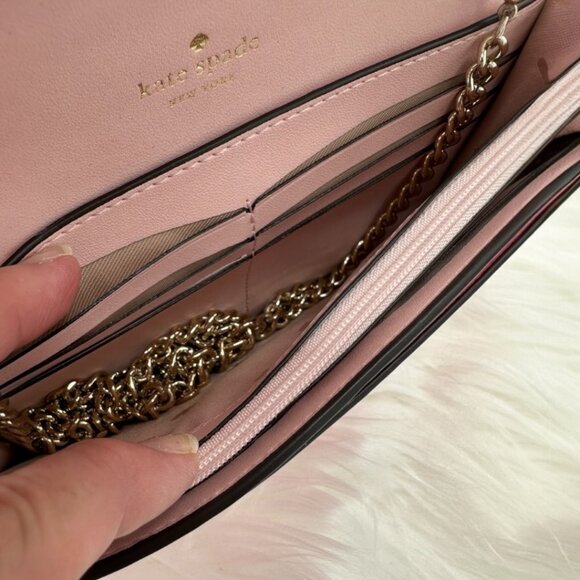 NWOT Kate Spade Gemma in Deep Hibiscus Smooth Leather Wallet on a Chain - Picture 15 of 15
